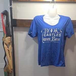 Crooks & Castles Queen Bees Royal Blue Graphic Tee
